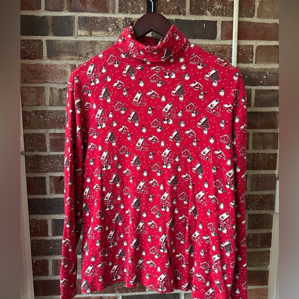 Red Winter Turtleneck